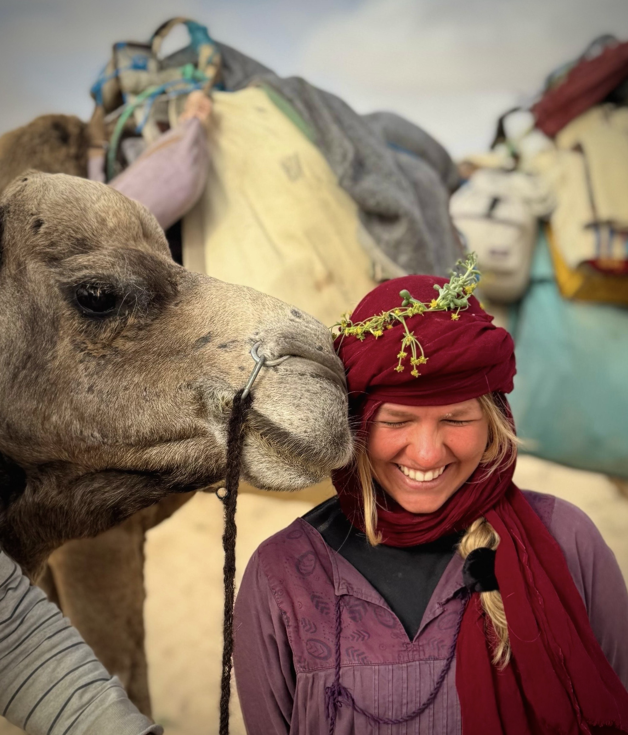 Nalani Ponto in der Sahara